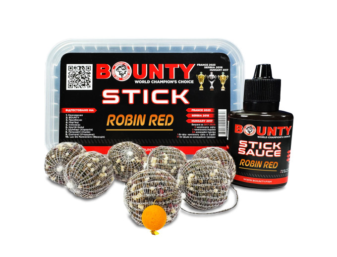 Готовий ПВА-Стік BOUNTY ROBIN RED 20шт.