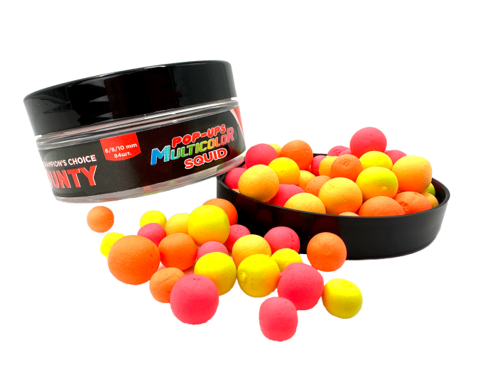 Поп-ап BOUNTY MULTICOLOR MULTISIZE SQUID 6/8/10 мм 84шт