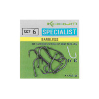 Гачки KORUM XPERT SPECIALIST BARBLESS (без борідки)