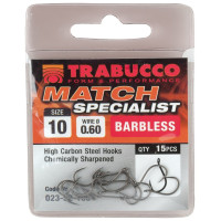 Крючки TRABUCCO Match Specialist 15шт (без бородки)