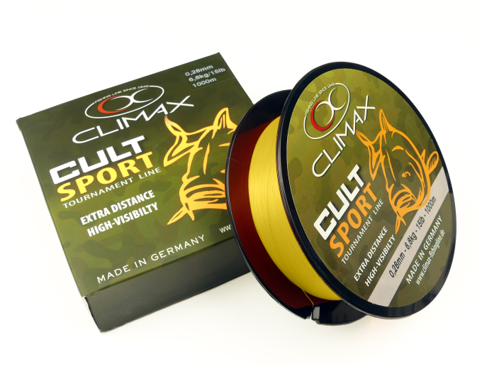 Волосінь CLIMAX CULT CARP SPORT Yellow 0,20mm 3,8kg