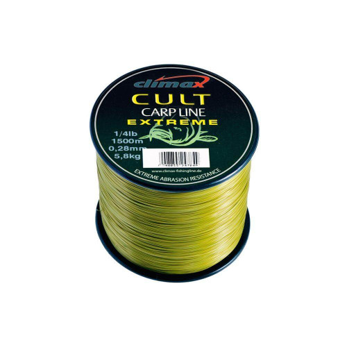 Волосінь Climax Cult Carp Extreme Line Olive 1500м / 0.28 мм