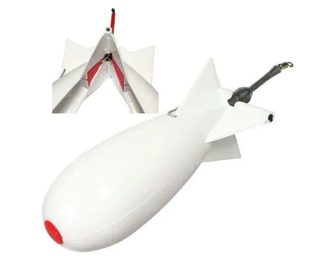 Ракета для закорму FOX Spomb White MIDI X з поплавком