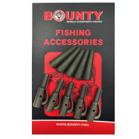 Безопаснаая клипса для грузила карпового монтажа BOUNTY 5шт зеленая