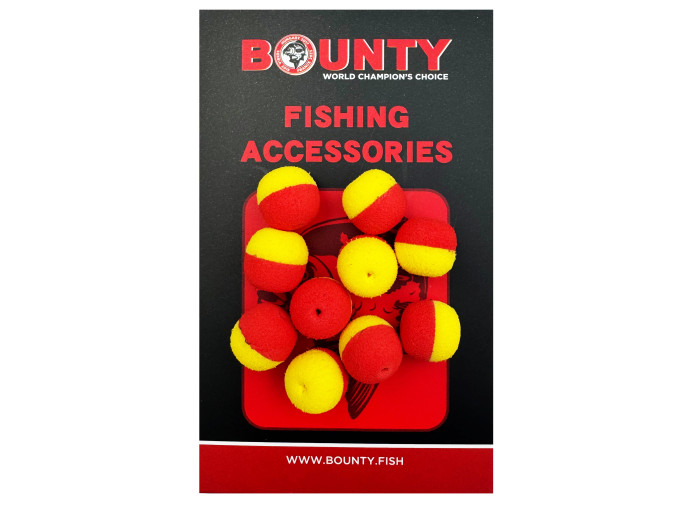 Пенка для ZIG RIG BOUNTY Желто-красная 10шт.